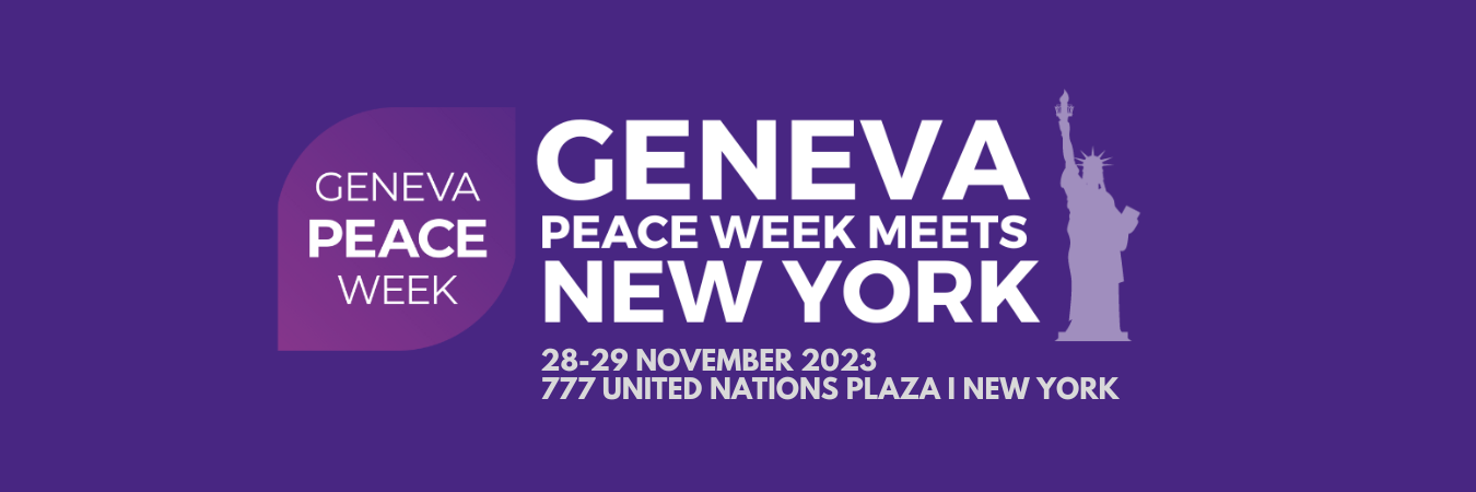 Geneva Peace Week Meets New York: Building Trust, Building Peace