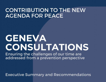 PUBLICATION: Geneva Consultations: Executive Summary and Recommendations